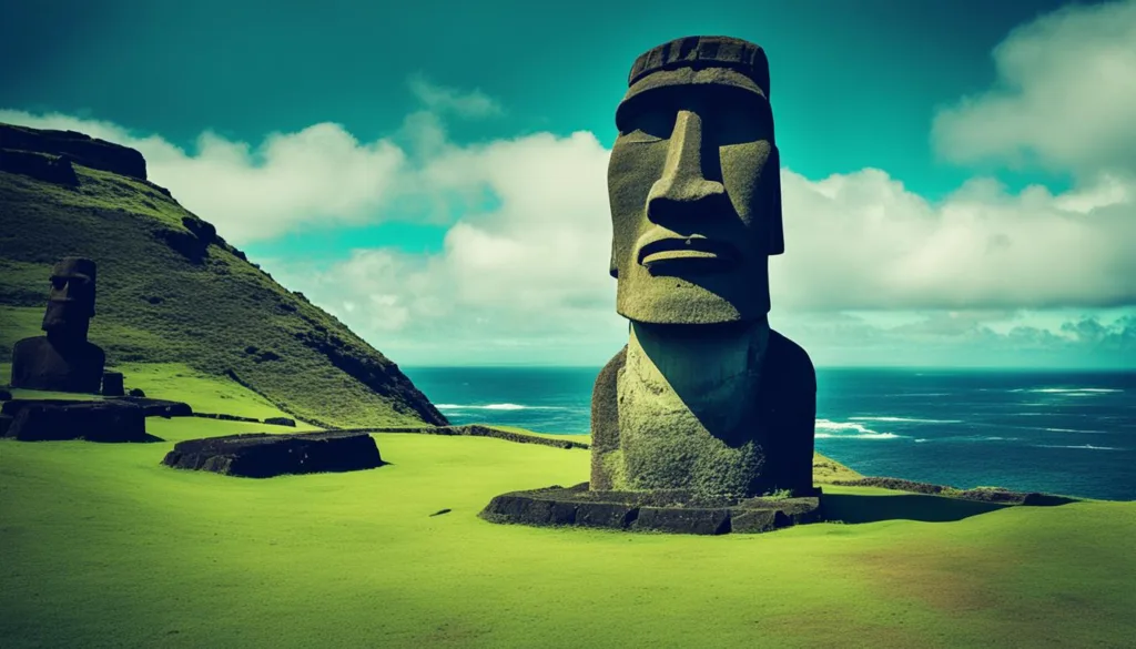 Enigmatic Moai