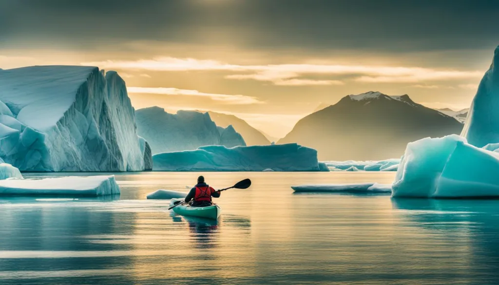 Kayaking in the Arctic Ocean