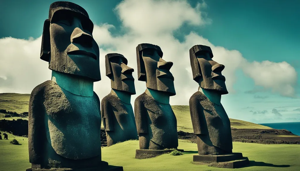 Moai statues on Easter Island