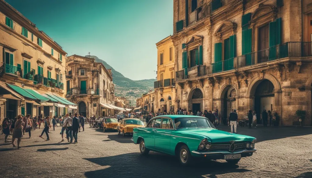 Sicily vibrant cities
