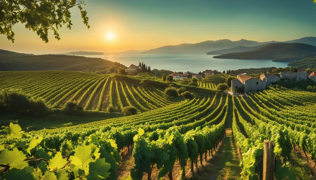vineyards Korčula